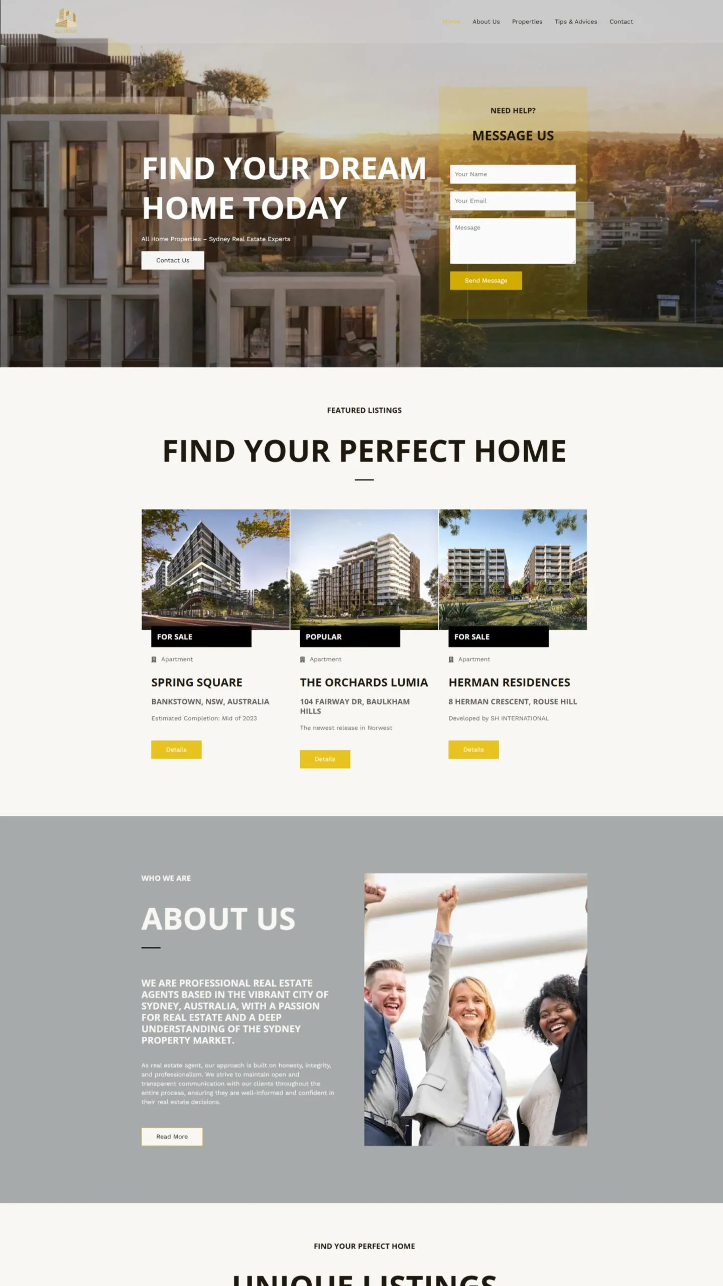Real Estate Website